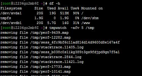 一条命令解决阿里云服务器系统盘空间不足问题