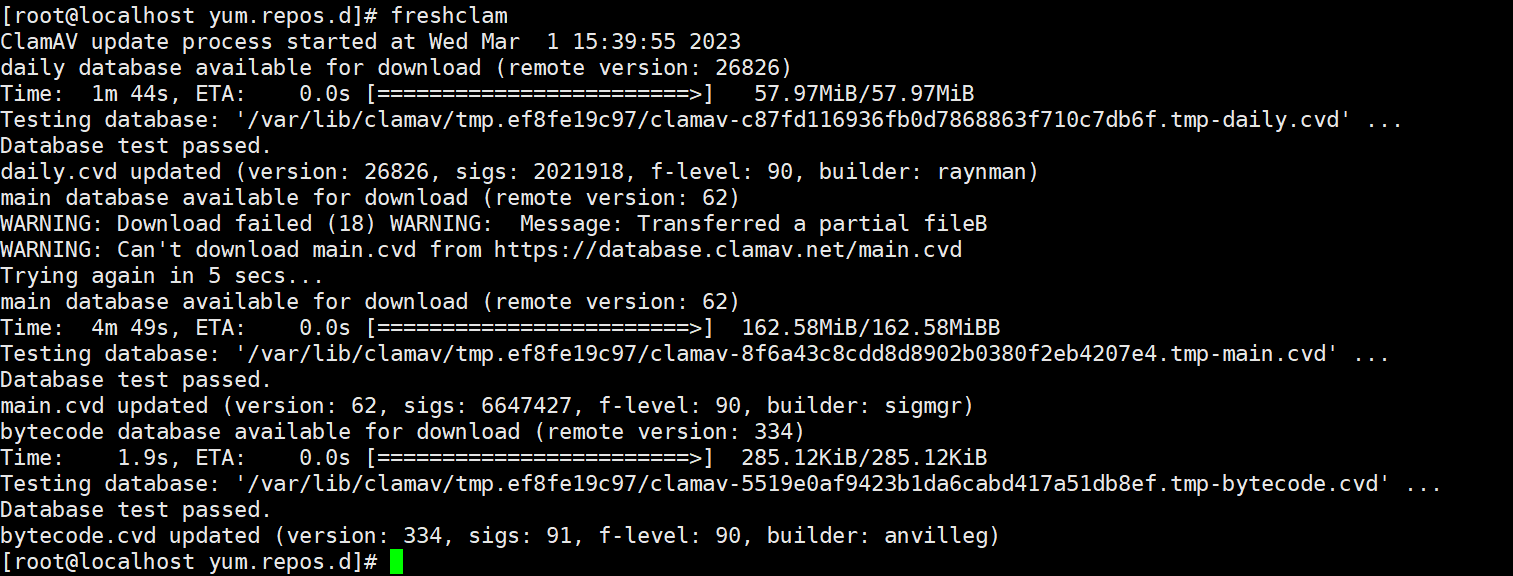 【Linux】安装杀毒软件(漏洞扫描工具)ClamAV 并配置邮件告警操作指南_运维
