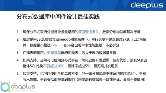 主流关系型分布式数据库选型与设计实战 主流关系型分布式数据库选型与设计实战